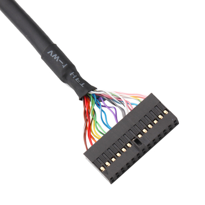 30 Pin Panel Mount Cable Db25 Male Plug Te 104483-5 2.54mm Pitch