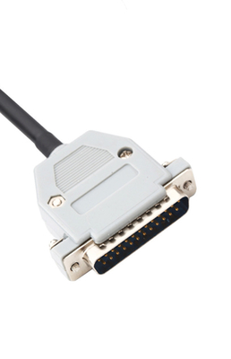 30 Pin Panel Mount Cable Db25 Male Plug Te 104483-5 2.54mm Pitch