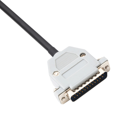 30 Pin Panel Mount Cable Db25 Male Plug Te 104483-5 2.54mm Pitch